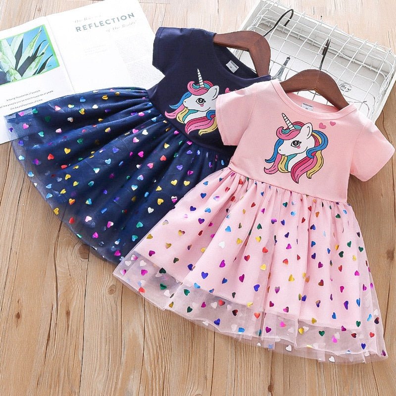 Cartoon Unicorn Party Princess Dresses - NetPex