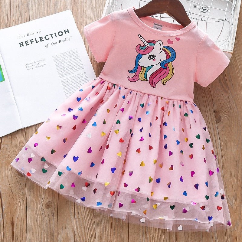 Cartoon Unicorn Party Princess Dresses - NetPex