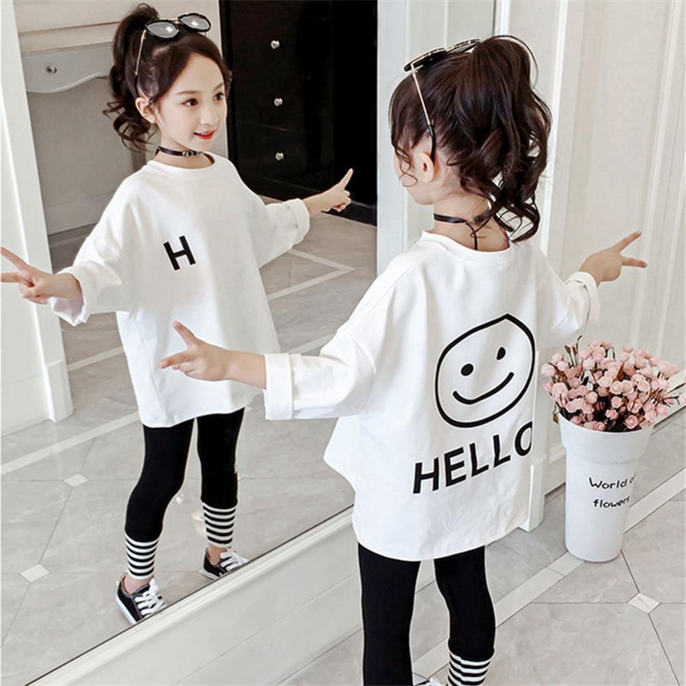 Casual Tops Teenage Big Girls White T Shirt. - NetPex