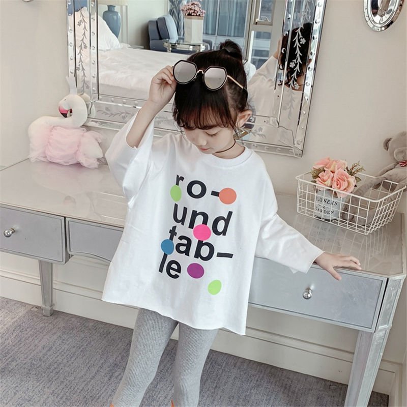 Casual Tops Teenage Big Girls White T Shirt. - NetPex