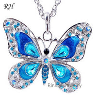 Thumbnail for Colorful Butterfly Necklace