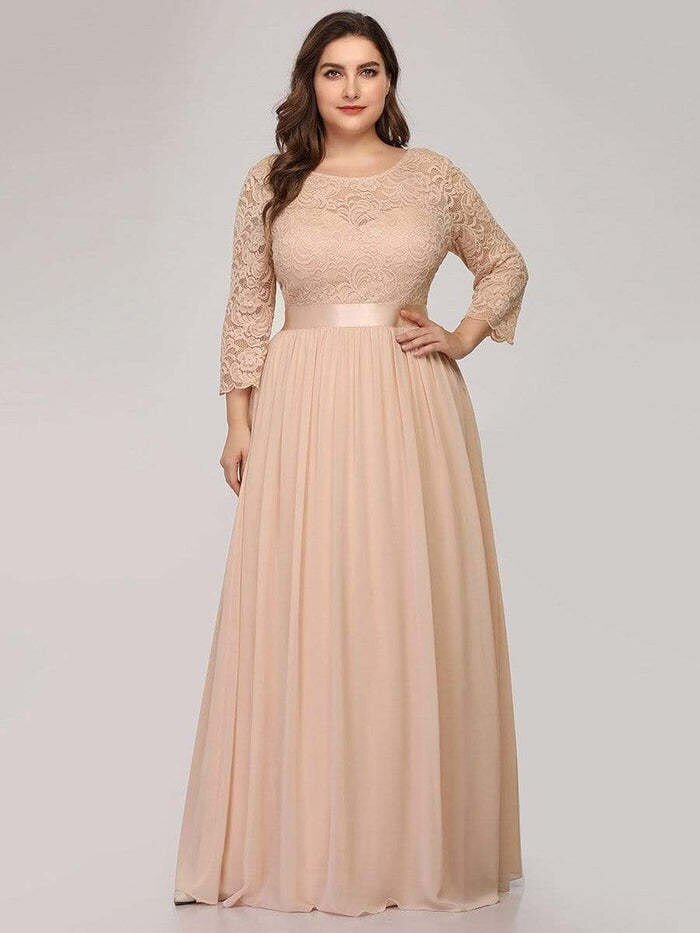 Evening Dress Long Luxury Elegant Robe - Plus Size - NettPex