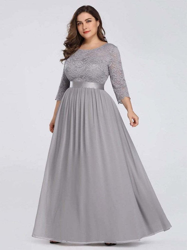 Evening Dress Long Luxury Elegant Robe - Plus Size - NettPex