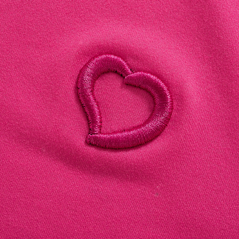 Heart-Embroider Bodycon Mini Dress - NetPex