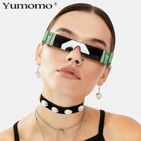 Thumbnail for Fashion Snake Tattoo Rectangle Sunglasses - NetPex