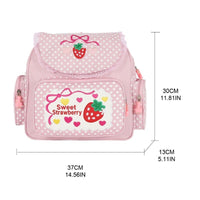 Thumbnail for Girl Embroidery Strawberry Backpack - NetPex