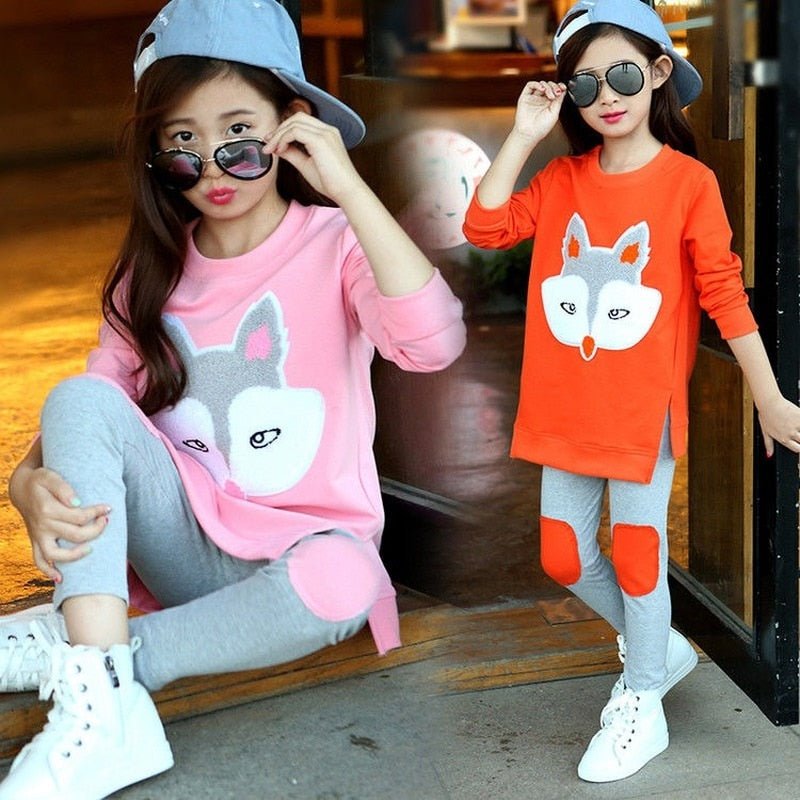 Girls Clothes Set Spring Autumn Jacket + Trousers Pants 2, for 8 10 11 12 Year - NetPexo