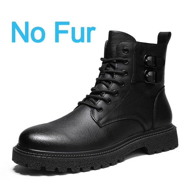 High-Quality Men's Ankle Leather Boots - NetPex