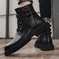 Thumbnail for High-Quality Men's Ankle Leather Boots - NetPex