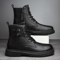 Thumbnail for High-Quality Men's Ankle Leather Boots - NetPex