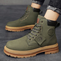 Thumbnail for High Top Boots Men's Leather Shoes - NetPex