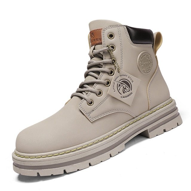 High Top Boots Men's Leather Shoes - NetPex