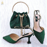 Thumbnail for Italian Design Luxury Women's Pointed Shoes And Bag Set - NetPex