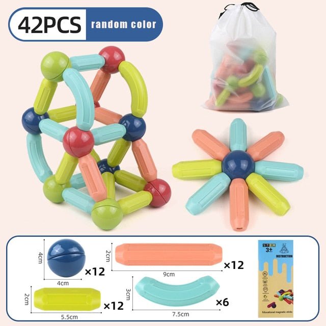 Kids Magnetic Constructor Blocks Stick - NetPex