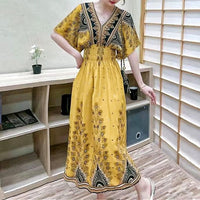 Thumbnail for Large Swing Printed Dress Long Skirt - NettPex