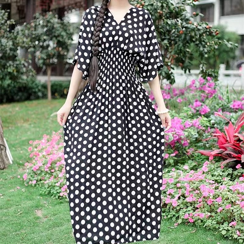 Large Swing Printed Dress Long Skirt - NettPex