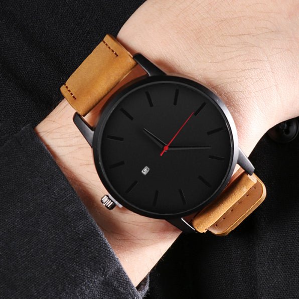 Leather Quartz Watch - NetPex