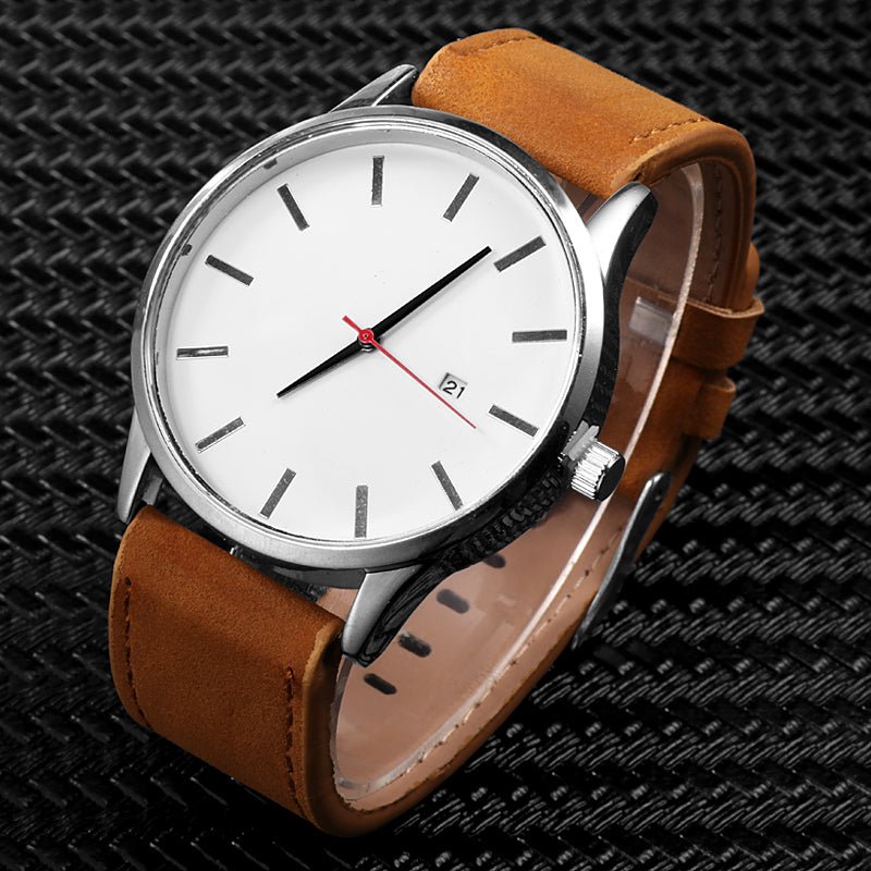 Leather Quartz Watch - NetPex