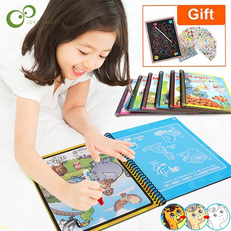 Magic Water Drawing Coloring Book - NetPex