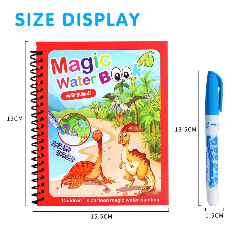 Magic Water Drawing Coloring Book - NetPex