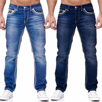 Thumbnail for Men Jeans, Stretch Denim Straight Pants Spring Summer - NetPex