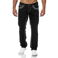 Thumbnail for Men Jeans, Stretch Denim Straight Pants Spring Summer - NetPex