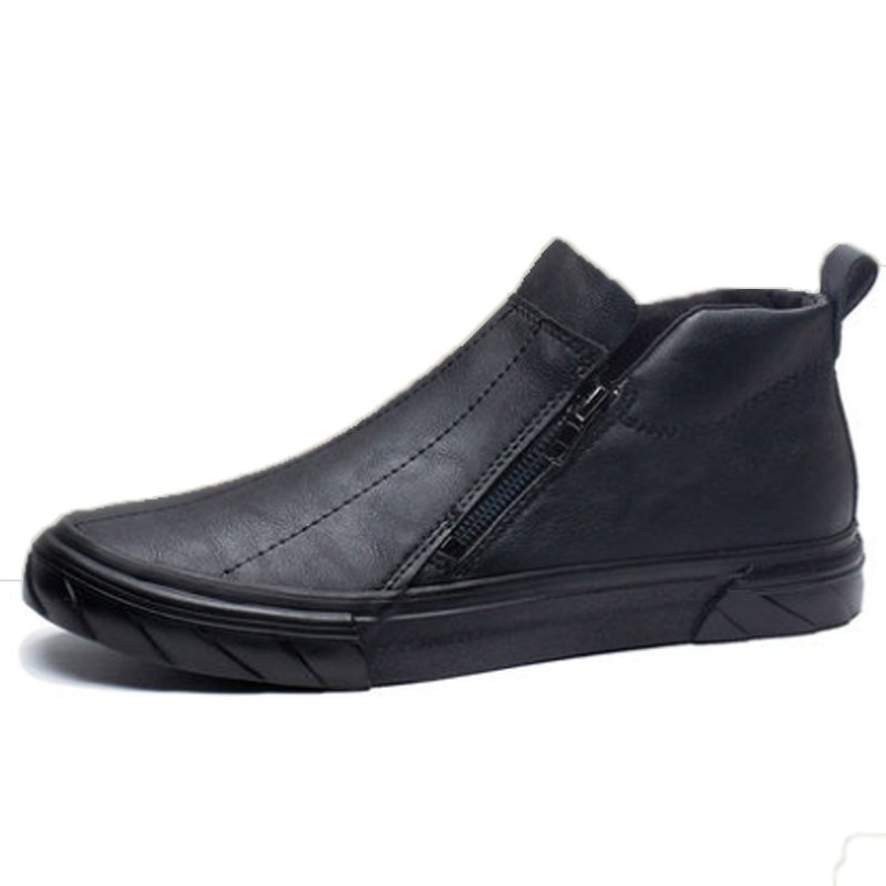 Men Vulcanized Leather Loafer Shoes - NetPex