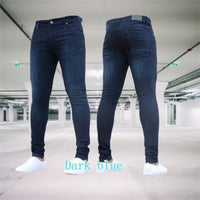 Thumbnail for Mens Pants Retro Washing Zipper Stretch Jeans - NetPex