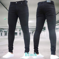 Thumbnail for Mens Pants Retro Washing Zipper Stretch Jeans - NetPex