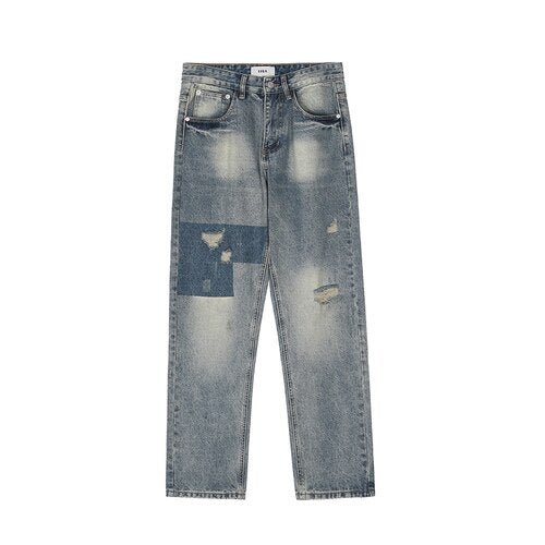 Men's Ripped Retro Loose Jeans - NetPex