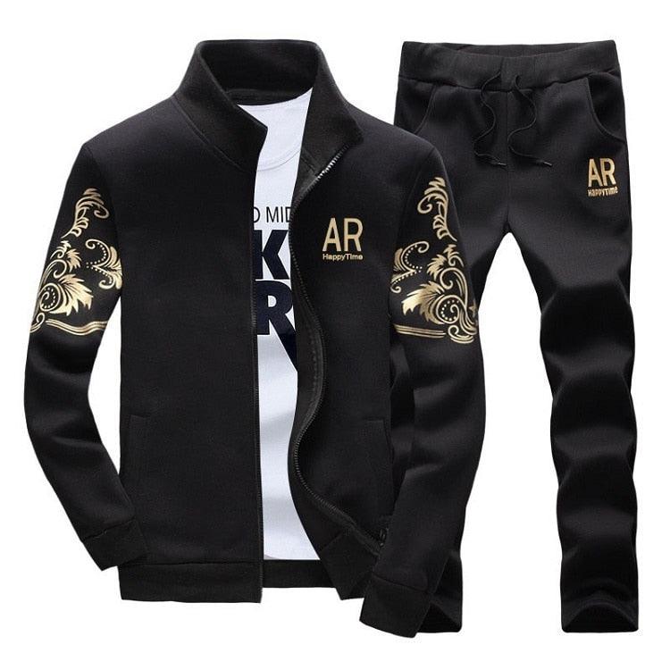 Men's Zipper Sweat Suit Set - NetPex