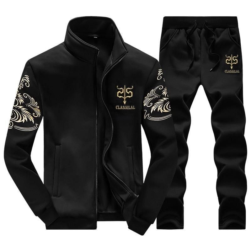 Men's Zipper Sweat Suit Set - NetPex