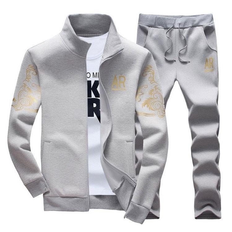 Men's Zipper Sweat Suit Set - NetPex