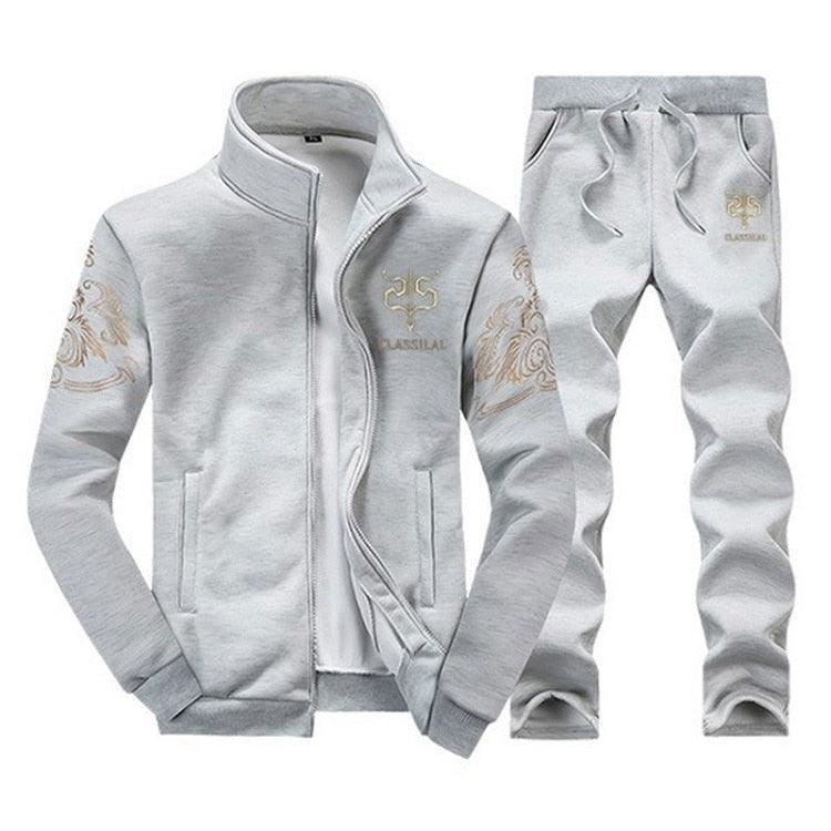 Men's Zipper Sweat Suit Set - NetPex