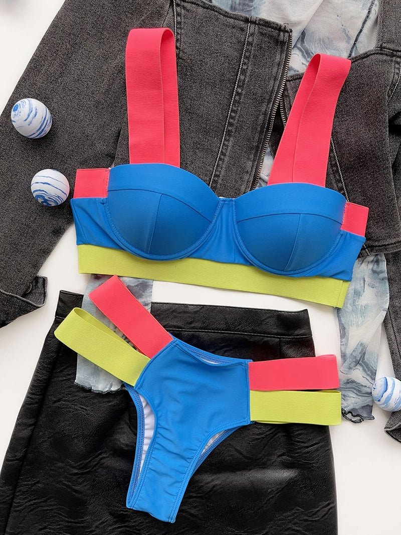 Patchwork Sexy Swimwear - NetPex