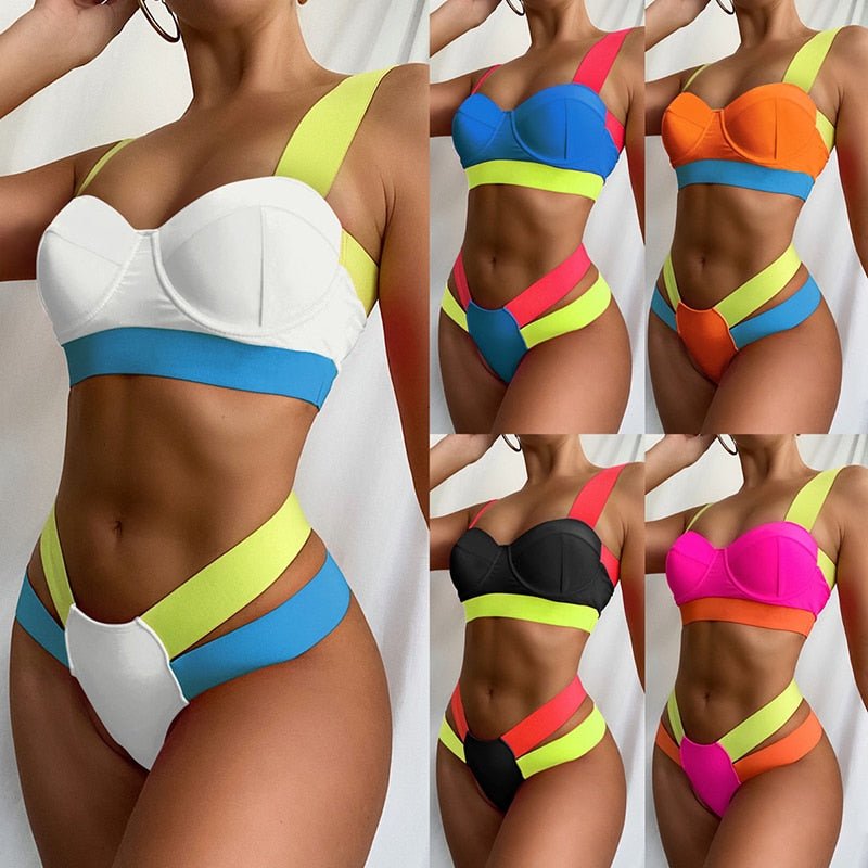 Patchwork Sexy Swimwear - NetPex