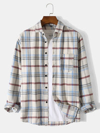 Thumbnail for Plato White Plaid Long Sleeve - NetPex