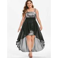 Thumbnail for Plus Size Women Clothing - Sequin Sexy High Corset Dresses - NettPex
