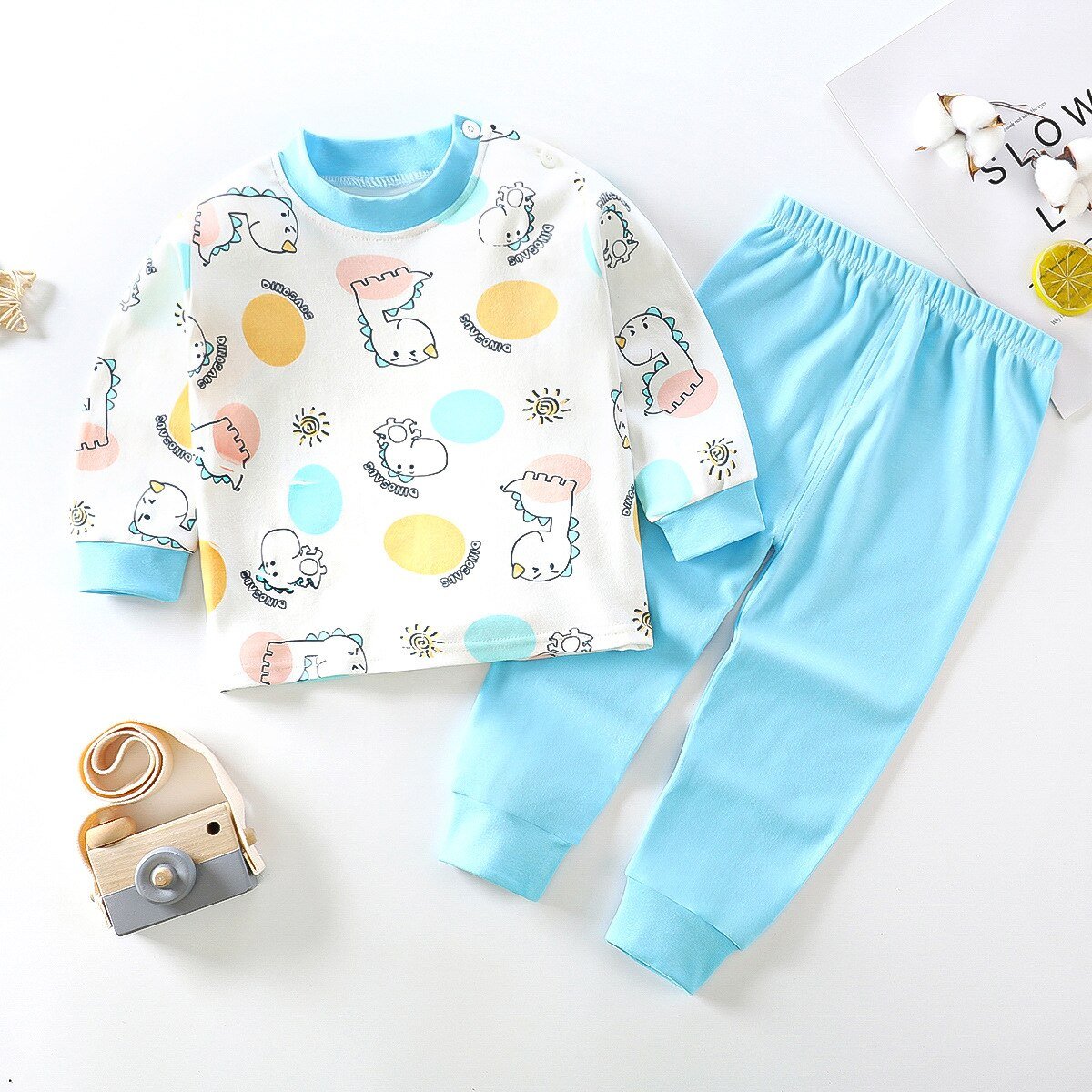 Pure Cotton Kids Pajama Set Baby Boys Girls - NetPex