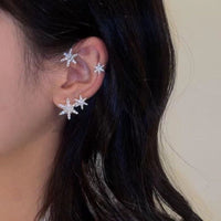 Thumbnail for Shining Zircon Butterfly Ear Cuff Earrings for Women - NetPex