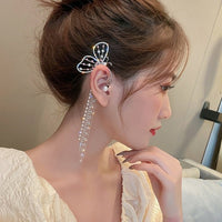 Thumbnail for Shining Zircon Butterfly Ear Cuff Earrings for Women - NetPex