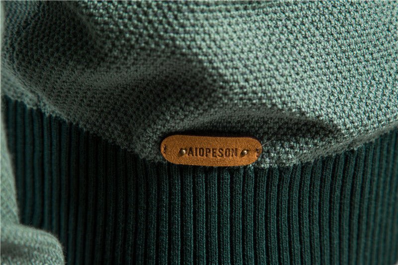Spliced Cotton Men's Sweater - NetPex