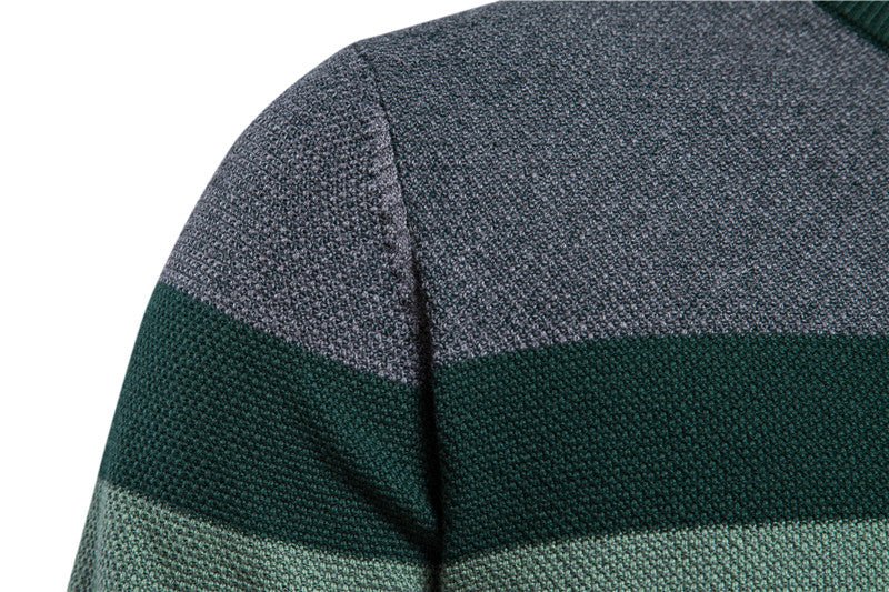 Spliced Cotton Men's Sweater - NetPex