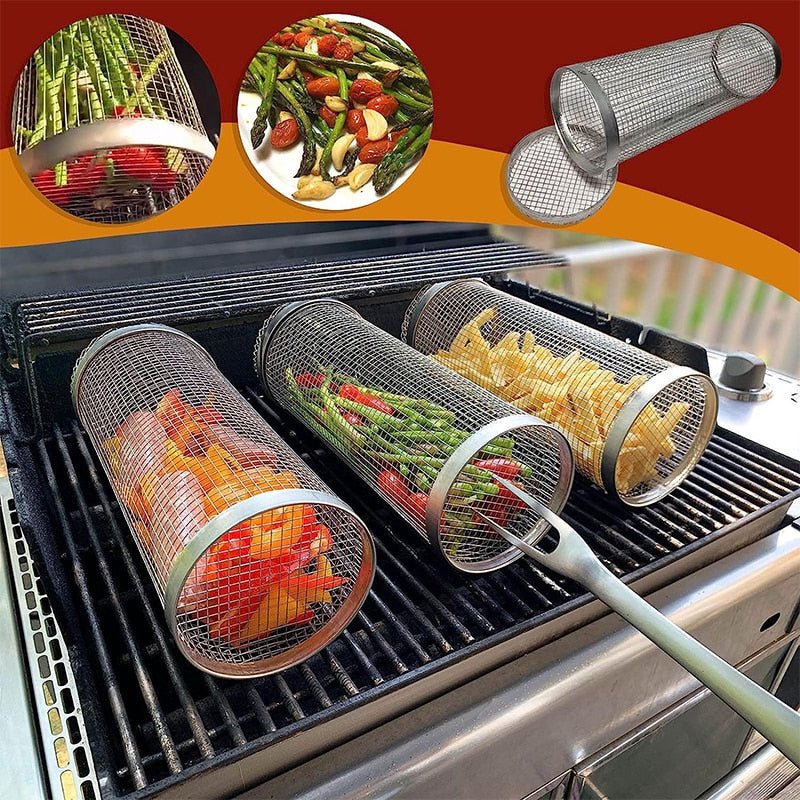 Stainless Steel Grilling Basket - NetPex