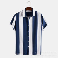 Thumbnail for Wide Stripe Lane Print Shirts - NetPex