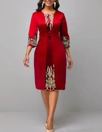 Thumbnail for Women's Elegant Dress - Lace Stitching Dres - NettPex